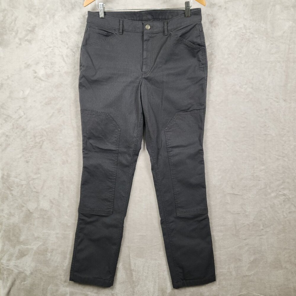 Eddie Bauer Mountain Ops Canvas Stretch‎ Pants Womens Reinforced Knee Size 8